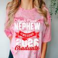 Super Proud Nephew Of a 2026 Graduate 26 Graduation Comfort Color Blast T-Shirt Clay