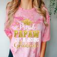 Super Proud Papaw Of 2026 Graduate Senior Graduation Family Comfort Color Blast T-Shirt Clay