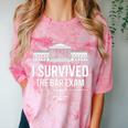 I Survived The Bar Exam Law School Lawyer Graduation Comfort Color Blast T-Shirt Clay