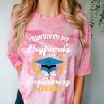 I Survived My Boyfriend's Engineering Degree Graduation Comfort Color Blast T-Shirt Clay