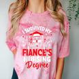 i Survived My Fiance's Nursing Degree Graduation Gifts Comfort Color Blast T-Shirt Clay