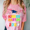 I Survived Kindergarten Graduation 2025 Graduate Boys Girls Comfort Color Blast T-Shirt Clay