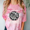 I Survived Lawn Darts Classic Yard Nostalgia Game Fun Comfort Color Blast T-Shirt Clay