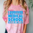 I Survived Medical School Class Of 2018 Graduation Comfort Color Blast T-Shirt Clay