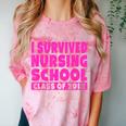 I Survived Nursing School Class Of 2018 Graduation Shirt Comfort Color Blast T-Shirt Clay