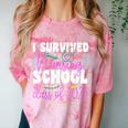 I Survived Nursing School Class Of 2025 New Nurse Graduation Comfort Color Blast T-Shirt Clay
