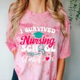 I Survived Nursing School Class Of 2026 Nurse Graduation Comfort Color Blast T-Shirt Clay
