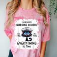I Survived Nursing School Graduation 2025 Comfort Color Blast T-Shirt Clay