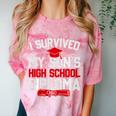 I Survived My Son's High School Diploma Graduation Premium Comfort Color Blast T-Shirt Clay