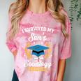 I Survived My Son's Sociology Degree Graduation Comfort Color Blast T-Shirt Clay
