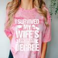 I Survived My Wifes Doctorate Degree Graduation Comfort Color Blast T-Shirt Clay