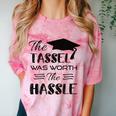 The Tassel Was Worth The Hassle Shirt Graduation TShirt Comfort Color Blast T-Shirt Clay