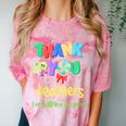 Thank You Teacher Appreciation Graduation Men Women Kids Comfort Color Blast T-Shirt Clay