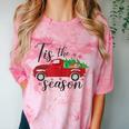 Tis The Season Holiday Nostalgia Red Truck Comfort Color Blast T-Shirt Clay