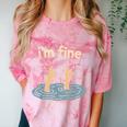 Two Thumbs Up I'm Fine Sarcastic Meme Introvert Humor Comfort Color Blast T-Shirt Clay