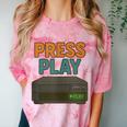 VHS Cassette Retro Analog Nostalgia Theme Comfort Color Blast T-Shirt Clay