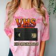 VHS Tape Nostalgia Old School Technology Humor Comfort Color Blast T-Shirt Clay