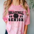 Volleyball Senior Night Volleyball Senior 2025 Graduation 28 Comfort Color Blast T-Shirt Clay