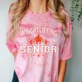 Weightlifting Senior 2024 Graduation Comfort Color Blast T-Shirt Clay