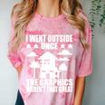 I Went Outside Once Introverts Joke Social Loner Comfort Color Blast T-Shirt Clay