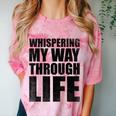 Whispering My Way Through Life Sayings For Introverts Comfort Color Blast T-Shirt Clay Whispering My Way Through Life Sayings For Introverts Comfort Color Blast T-Shirt Clay