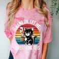 Women's Hang On Let Me Overthink Cat Coffee Retro Introvert Comfort Color Blast T-Shirt Clay Women's Hang On Let Me Overthink Cat Coffee Retro Introvert Comfort Color Blast T-Shirt Clay