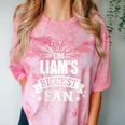 Women's Liam Personalized Name Sports Fan Birthday Graduation Comfort Color Blast T-Shirt Clay