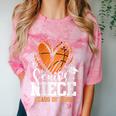 Women's Senior Niece Class Of 2026 Basketball Graduation Heart Comfort Color Blast T-Shirt Clay