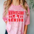 Wrestling Senior Night Wrestling Senior 2025 Graduation 7 Comfort Color Blast T-Shirt Clay