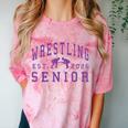 Wrestling Senior Night Wrestling Senior 2026 Graduation 84 Comfort Color Blast T-Shirt Clay