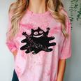 Yk2 Grunge Scary Cat With Tail Tomboy 90s Nostalgia Indie Premium Tri-Blend Comfort Color Blast T-Shirt Clay