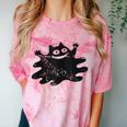 Yk2 Grunge Scary Cat With Tail Tomboy 90s Nostalgia Indie Comfort Color Blast T-Shirt Clay