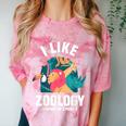 Zoologist Scientist Wildlife Biologist Zoology Introverted Comfort Color Blast T-Shirt Clay