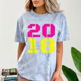 2018 Big Neon Numbers For The New Year Or Graduation Comfort Color Blast T-Shirt Ocean