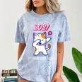 2021 Kindergarden Graduation Celebration Dapping Cat For Men Women Kids Comfort Color Blast T-Shirt Ocean