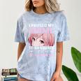 5th Grade Graduation Anime 2025 Graduate Elementary Girls Comfort Color Blast T-Shirt Ocean