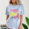 80's Girl Roller Skates Skating Eighties 1980s Nostalgia Comfort Color Blast T-Shirt Ocean