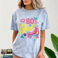 80's Girl Roller Skates Skating Eighties 1980s Nostalgia Comfort Color Blast T-Shirt Ocean
