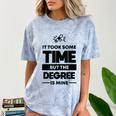 Adult College Graduation Comfort Color Blast T-Shirt Ocean