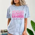 Advocate Support Empower Groovy Social Worker Graduation MSW Comfort Color Blast T-Shirt Ocean
