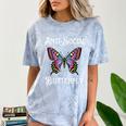 Antisocial Butterfly Aesthetic Introvert For Women Men Comfort Color Blast T-Shirt Ocean