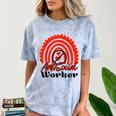 AntiSocial Worker Anti-Social Social Worker Introvert Comfort Color Blast T-Shirt Ocean
