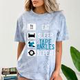 Athletic Trainer Eat Sleep Tape Ankles Graduation Comfort Color Blast T-Shirt Ocean