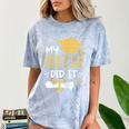 Back To School My Sister Did It Graduation Proud Sister Graduated Female X-Small Comfort Color Blast T-Shirt Ocean