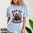 Bad At People Ferret Introvert Saying Slogan Tee Comfort Color Blast T-Shirt Ocean Bad At People Ferret Introvert Saying Slogan Tee Comfort Color Blast T-Shirt Ocean