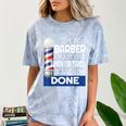Barber Stylist Barber College Graduation Comfort Color Blast T-Shirt Ocean