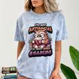 Book Lover Owl Reading Books Introvert Bookworm Comfort Color Blast T-Shirt Ocean