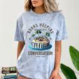 Books Helping Introvert Avoid Conversation Comfort Color Blast T-Shirt Ocean Books Helping Introvert Avoid Conversation Comfort Color Blast T-Shirt Ocean