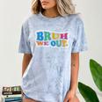 Bruh We Out Seniors End Of School Student Graduation Class Comfort Color Blast T-Shirt Ocean