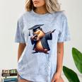 Capybara Graduation Dabbing Capy Wearing Graduate Gown Comfort Color Blast T-Shirt Ocean